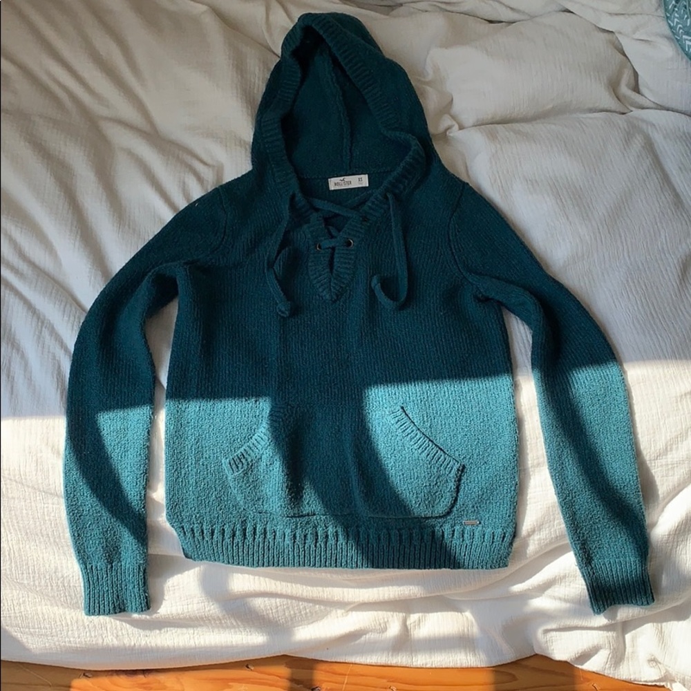 Dark green Hollister hoodie